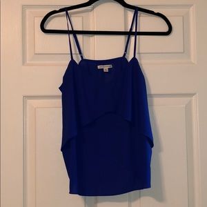 Blue chiffon top